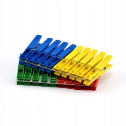 Klamerki spinacze plastikowe do wieszania prania bielizny Mocne 20 sztuk Klamerki spinacze plastikowe do wieszania prania bielizny Mocne 20 sztuk