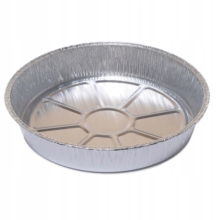 Foremki aluminiowe do pieczenia zapiekania okrągła 23cm 1360ml - 3 sztuki