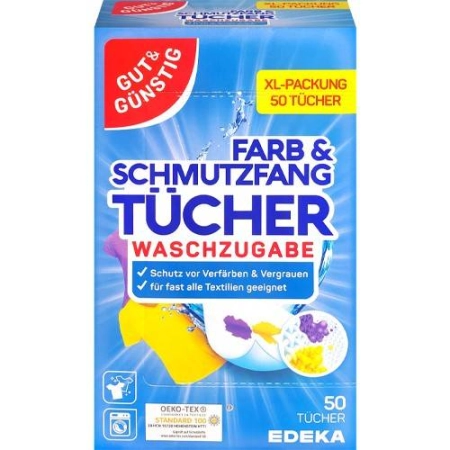 G&G Edeka Chusteczki wyłapujące kolor kolory do prania G&G 50 sztuk
