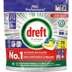 Kapsułki do zmywarki Dreft platinum all in one cytrynowe 75 szt.