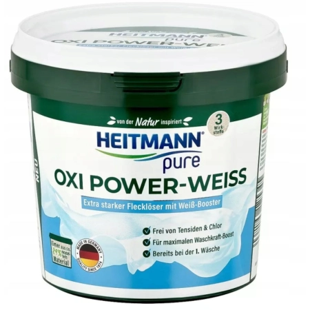Odplamiacz i wybielacz w proszku Heitmann Oxi Power-Weiss 500g zestaw