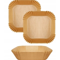 Papilotki WKŁADY DO AIRFRYER KWADRATOWE 50szt 20cm/20cm wkład do air fryera