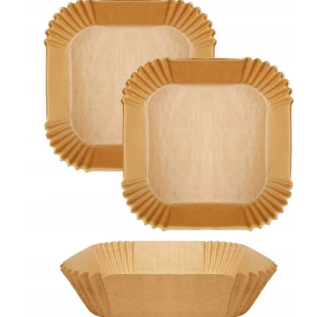 Papilotki WKŁADY DO AIRFRYER KWADRATOWE 50szt 20cm/20cm wkład do air fryera