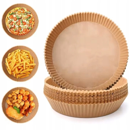 Wkład papier do frytkownicy air fryer 20cm 50szt okrągły do pieczenia