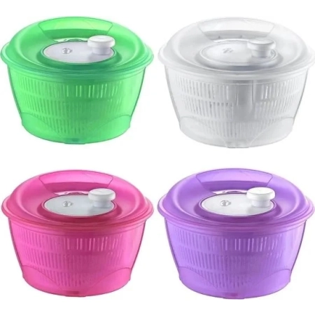 WIRÓWKA SUSZARKA CEDZAK DO SAŁATY WARZYW OWOCÓW 5L KOSZYK BPA FREE XXL DUŻA