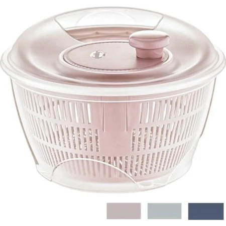 WIRÓWKA SUSZARKA CEDZAK DO SAŁATY WARZYW OWOCÓW 5L KOSZYK BPA FREE XXL DUŻA