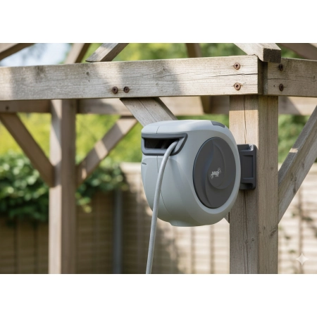 WĄŻ OGRODOWY AUTOMATYCZNY ZWIJACZ WĘŻA OGRODOWEGO Z WĘŻEM - 15M GARDEN LINE