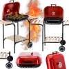 Grill OGRODOWY węglowy amerykański z półkami 96 x 45 x 75cm GardenLine duży