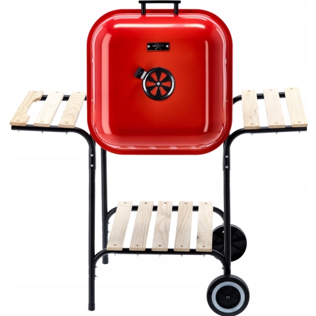 Grill OGRODOWY węglowy amerykański z półkami 96 x 45 x 75cm GardenLine duży