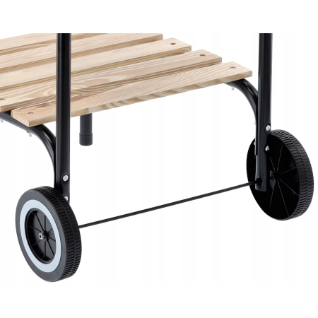 Grill OGRODOWY węglowy amerykański z półkami 96 x 45 x 75cm GardenLine duży