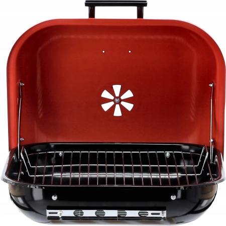 Grill OGRODOWY węglowy amerykański z półkami 96 x 45 x 75cm GardenLine duży