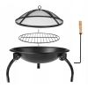 PALENISKO OGRODOWE GRILL OGRODOWY OGNISKO 56CM DUŻE Z POKRYWĄ POGRZEBACZEM