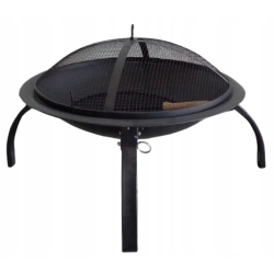 PALENISKO OGRODOWE GRILL OGRODOWY OGNISKO 56CM DUŻE Z POKRYWĄ POGRZEBACZEM