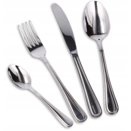 Komplet sztućców Cook Line London 24 el. STAL NIERDZEWNA POŁYSK