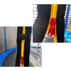 TRAMPOLINA OGRODOWA 8FT 252CM Z DRABINKĄ SIATKĄ WEWNĘTRZNĄ ZIELONO-CZARNA