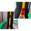 TRAMPOLINA OGRODOWA 12FT 374 CM Z DRABINKĄ SIATKĄ WEWNĘTRZNĄ ZIELONO-CZARNA
