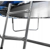 TRAMPOLINA 8FT 252 CM Z DRABINKĄ I SIATKĄ ZABEZPIECZAJĄCĄ NIEBIESKO-CZARNA