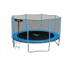 TRAMPOLINA 10FT 312 CM Z DRABINKĄ I SIATKĄ ZABEZPIECZAJĄCĄ NIEBIESKO-CZARNA