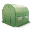 Tunel Foliowy Ogrodowy Duży GardenLine 2m x 2m x 2m zielony 4 okna Drzwi