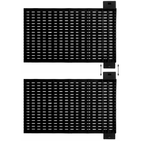 KOMODA PLASTIKOWA Z 4 SZUFLADAMI CZARNA 38 x 45 x 90 cm RATTAN BLACK