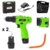 GardenLine Wiertarko-wkrętarka akumulatorowa 500W 12V zestaw wkrętarka