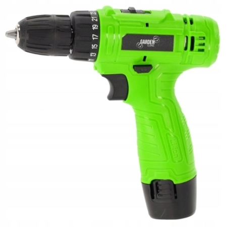 GardenLine Wiertarko-wkrętarka akumulatorowa 500W 12V zestaw wkrętarka