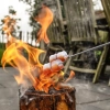 WIDEŁKI NA OGNISKO KIEŁBASĘ WIDELEC TELESKOPOWE SKŁADANE TURYSTYCZNE GRILL