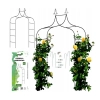 Pergola Ogrodowa Metalowa Łuk na Kwiaty Róże pnącza 240cm