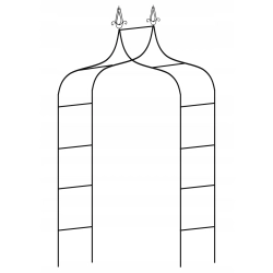 Pergola Ogrodowa Metalowa Łuk na Kwiaty Róże pnącza 240cm