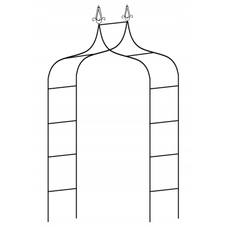 Pergola Ogrodowa Metalowa Łuk na Kwiaty Róże pnącza 240cm