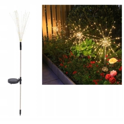 LAMPA SOLARNA 90 CM DMUCHAWIEC 150 LED CIEPŁY BIAŁY