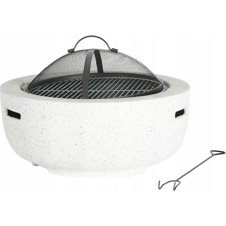 PALENISKO OGRODOWE GRILL 60CM RUSZT POKRYWA ISKROCHRON OGNISKO