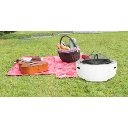 PALENISKO OGRODOWE GRILL 60CM RUSZT POKRYWA ISKROCHRON OGNISKO