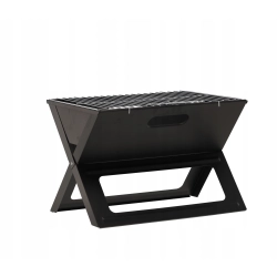 GRILL TURYSTYCZNY OGRODOWY WĘGLOWY PRZENOŚNY KEMPINGOWY + SZPIKULCE x10 BBQ